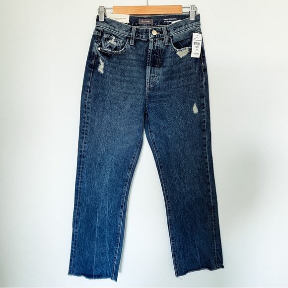 NWT DL1961 Emilie Straight High Rise Vintage Ankle Jeans Size 24 - Picture 4 of 7